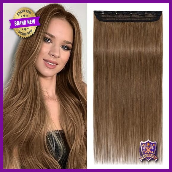 16 Inch Human Hair Clip-In Extensions, 3/4 Full Head Coverage, 5 Clips main image 5